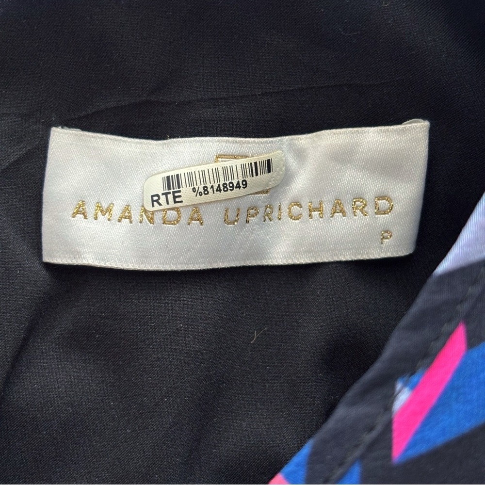 Amanda Uprichard Geometric Print Layered Silk Dress XS - Picture 7 of 8